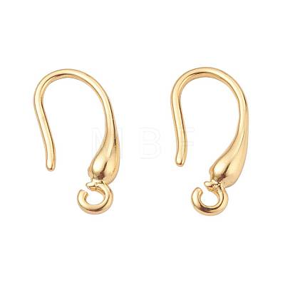 9 Pairs 3 Colors Brass Earring Hooks KK-ZZ0001-01-1