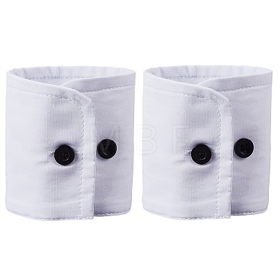 Removable Cotton Wrist Cuffs with Resin Button AJEW-WH20077-020A-1