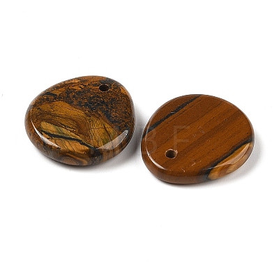 Natural Tiger Eye Pendants G-M440-03C-1