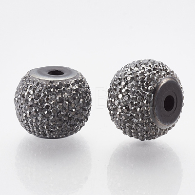 Resin Rhinestone Beads RESI-T020-02B-02-1
