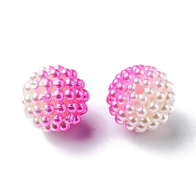 Imitation Pearl Acrylic Beads OACR-FS0001-32F-1