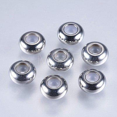 201 Stainless Steel Beads STAS-F145-06P-B-1