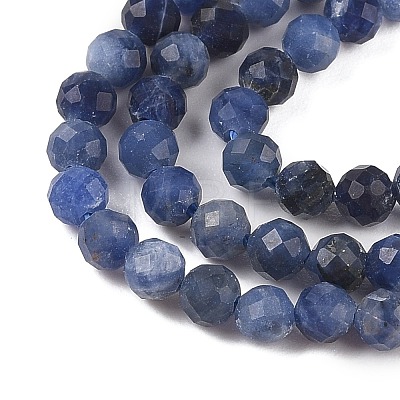 Natural Sodalite Beads Strands G-B088-C25-04-1