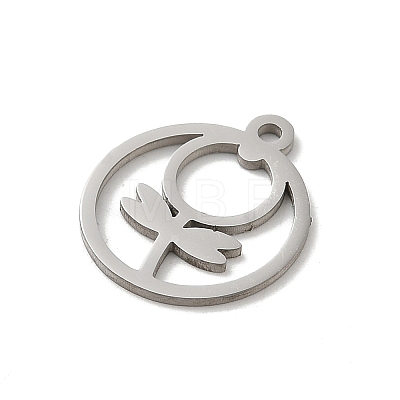 Non-Tarnish 201 Stainless Steel Pendants STAS-E206-03P-01-1