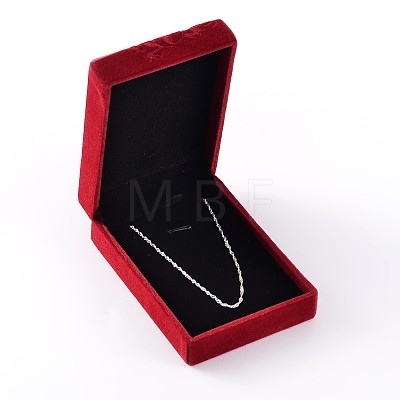 Rectangle Velvet Necklace Boxes LS-VBOX-D003-01-1
