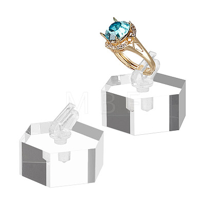 Acrylic Finger Ring Display Holders RDIS-WH0020-02A-01-1