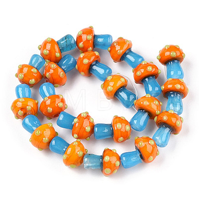 Handmade Lampwork Beads Strands LAMP-N024-09G-1