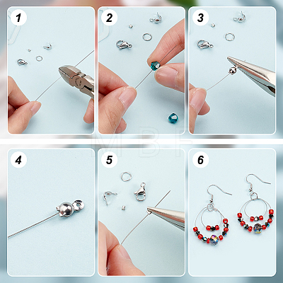 BENECREAT DIY Beading Jewelry Making Finding Kit DIY-BC0012-55B-1