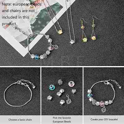 Tibetan Style Zinc Alloy Dog Paw Prints European Beads MPDL-PH0001-07-RS-WH-1