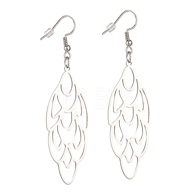 304 Stainless Steel Geometry Dangle Earrings for Women EJEW-JE05004-01-1