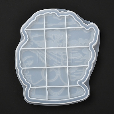 Human Head Silicone Cup Mat Molds DIY-A010-03-1