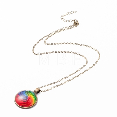 Rainbow Pride Necklace NJEW-F290-01C-1