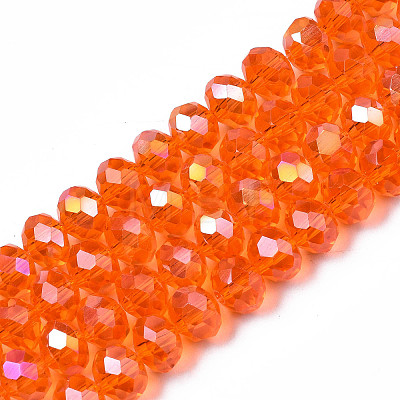 Electroplate Glass Beads Strands EGLA-A034-T3mm-B22-1