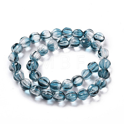 Transparent Glass Beads Strands GLAA-F114-02B-14-1
