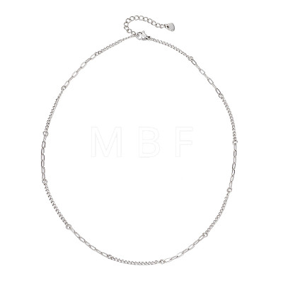 304 Stainless Steel Cable Chain Twisted Chain Necklaces for Women Men NJEW-JN05798-1
