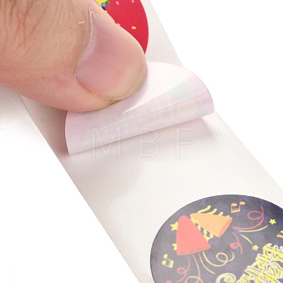 Birthday Themed Pattern Self-Adhesive Stickers DIY-E023-08H-1