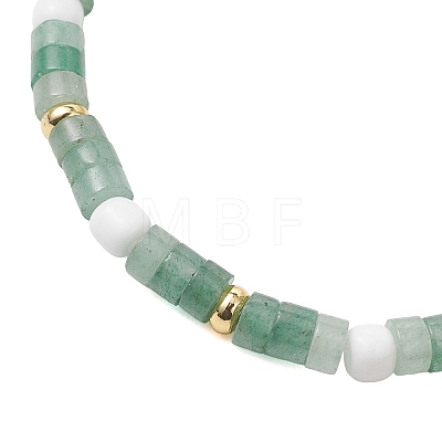 Natural Gemstone Beaded Stretch Bracelets BJEW-JB13396-1
