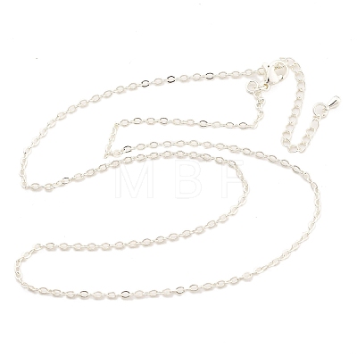 Brass Cable Chains Necklaces for Women NJEW-D302-47S-1