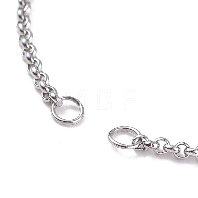 304 Stainless Steel Rolo Chain Slider Bracelet Making X-AJEW-JB01117-02-1