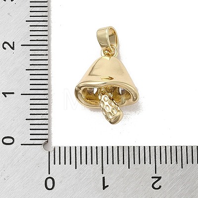 Brass Micro Pave Clear Cubic Zirconia Pendants KK-M275-42G-1