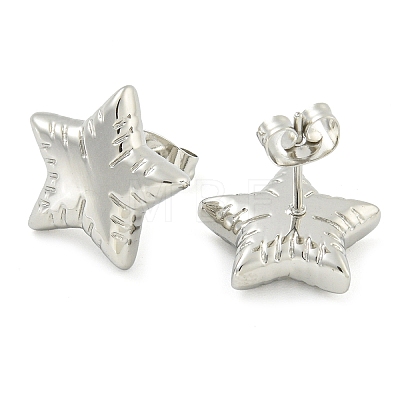 Non-Tarnish 304 Stainless Steel Stud Earrings for Women EJEW-S227-36P-1