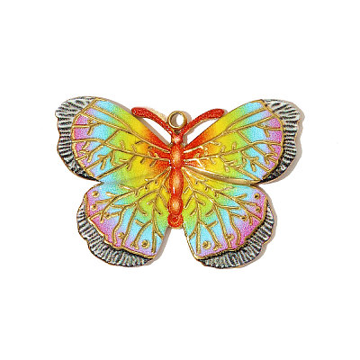 304 Stainless Steel Enamel Pendants STAS-OY005-27G-1