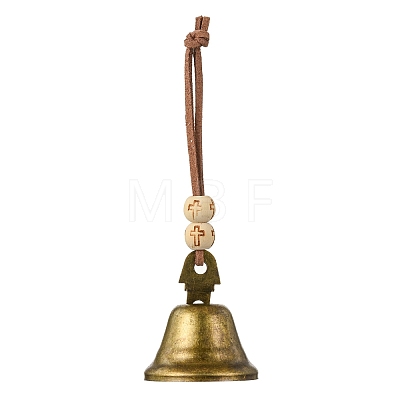 Iron Witch Bells for Door Knob Protection HJEW-JM02191-1