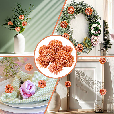 20Pcs Chrysanthemum Flower Ornaments AJEW-CN0003-07D-1