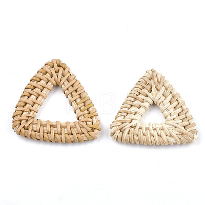 Handmade Reed Cane/Rattan Woven Linking Rings X-WOVE-T005-15A-1