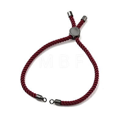 Half Finished Twisted Milan Rope Slider Bracelets FIND-G032-01B-12-1