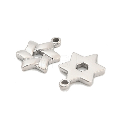 304 Stainless Steel Pendants STAS-D384-10P-1