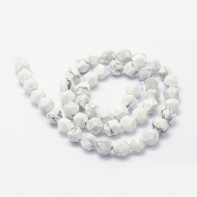 Natural Howlite Beads Strands G-F523-28-8mm-1