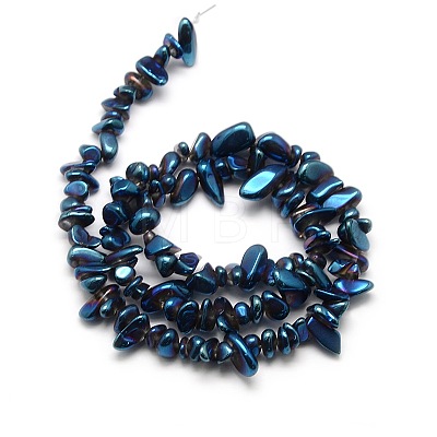 Electroplate Natural Quartz Crystal Beads Strands X-G-P036-05-1