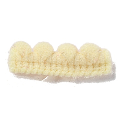 Nylon Pom Pom Ball Lace Ribbon OCOR-WH0097-58B-1