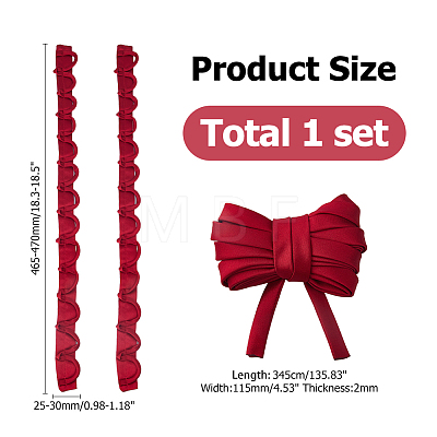 Silks Satins Ribbon OCOR-WH0105-180A-1