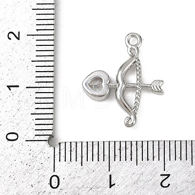 Brass Pave Clear Cubic Zirconia Pendants KK-L238-11P-1