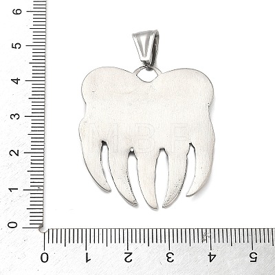 304 Stainless Steel Pendants STAS-V008-02AS-1