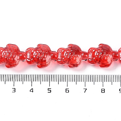 Transparent Glass Enamel Beads Strands GLAA-B021-06D-1