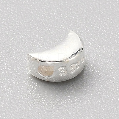 Moon 925 Sterling Silver Beads FIND-WH0170-36S-1