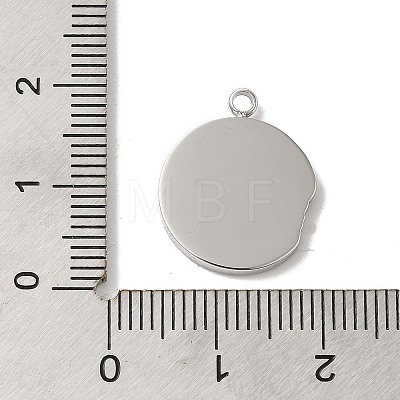 304 Stainless Steel Pendants STAS-B074-08P-10-1