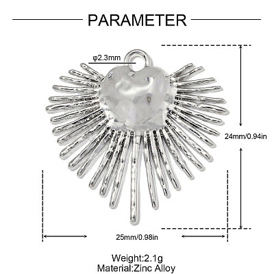 Zinc Alloy Pendants AL-OY001-03P-1