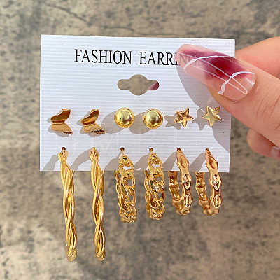 Alloy Earring Sets WG17A46-15-1