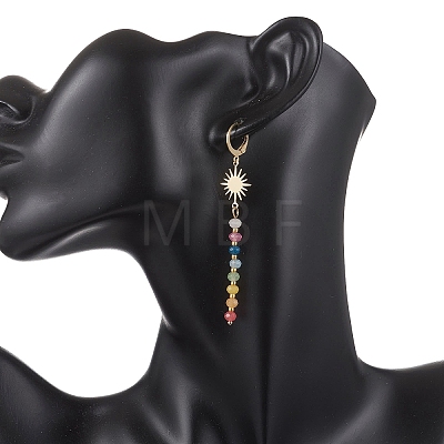 Sun Dyed Natural Malaysia Jade Hoop Earrings EJEW-JE06873-1