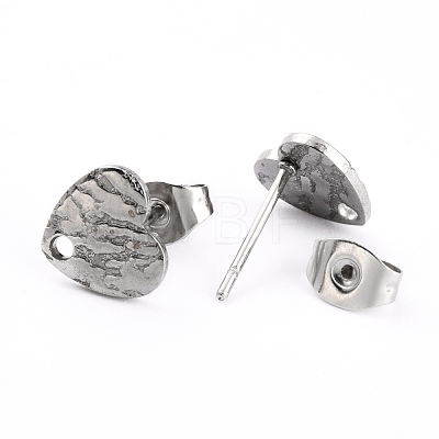 304 Stainless Steel Stud Earring Findings EJEW-O104-05P-1