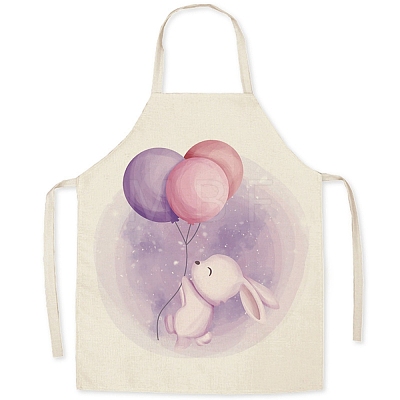 Cute Easter Egg Pattern Polyester Sleeveless Apron PW-WG98916-08-1