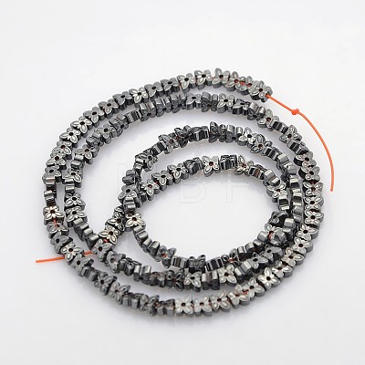 Electroplate Non-magnetic Synthetic Hematite Beads Strands G-J209D-01-1