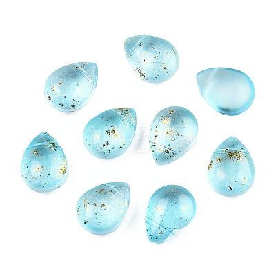 Transparent Spray Painted Glass Beads GLAA-T017-01-A06-1