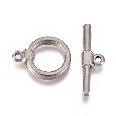 304 Stainless Steel Toggle Clasps STAS-L247-001P-1
