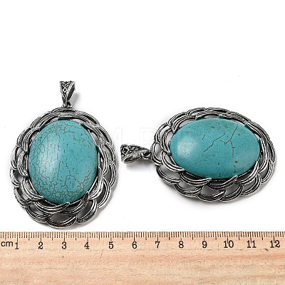 Synthetic Turquoise Big Pendants G-C104-01A-AS-1