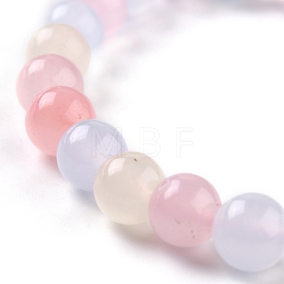 Dyed Natural Jade Beads Stretch Bracelets BJEW-G633-B-21-1